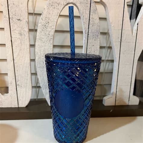 Starbucks Dining Starbucks Jeweled Azure Blue Venti Tumbler 6oz Cup