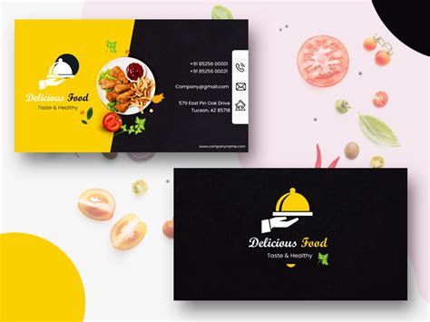 Creative Food Business or Visiting Card Design - Icons page ~ EpicPxls