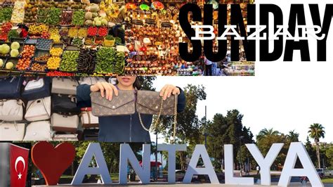 Biggest Antalya Turkey Sunday Bazaar Best Fake Brands Shoes Bags