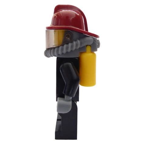 LEGO Firefighter Female Dark Rot Helm Minifigur Brick Owl LEGO