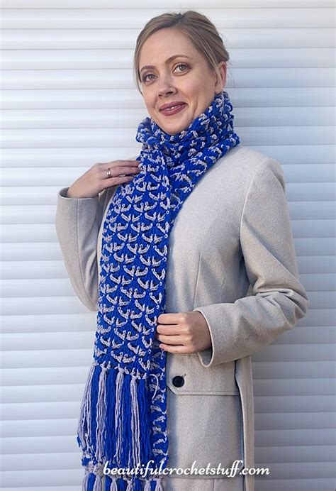 Crochet Azulejo Scarf Free Pattern Laptrinhx