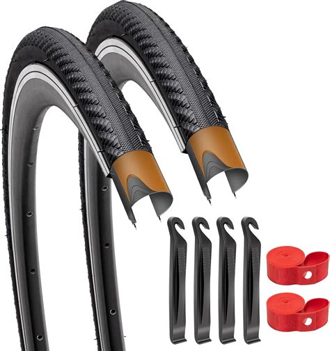 Amazon YunSCM 2 Pack 700C Bike Tires 700 X 25C 25 622 Foldable