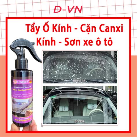 Siêu Sạch Dung dịch tẩy ố kính xe Tẩy Cặn Canxi Kính ô tô Nước