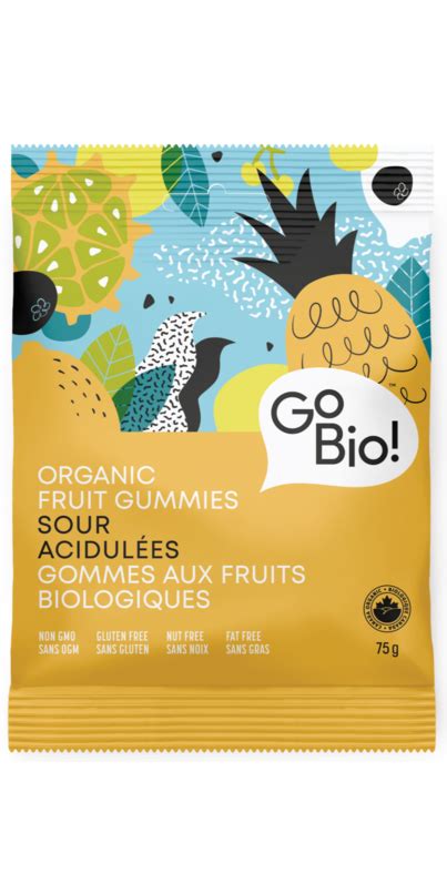 Buy Gobio Organic Sour Fruit Gummies At Well Ca Free Shipping 35 In Canada