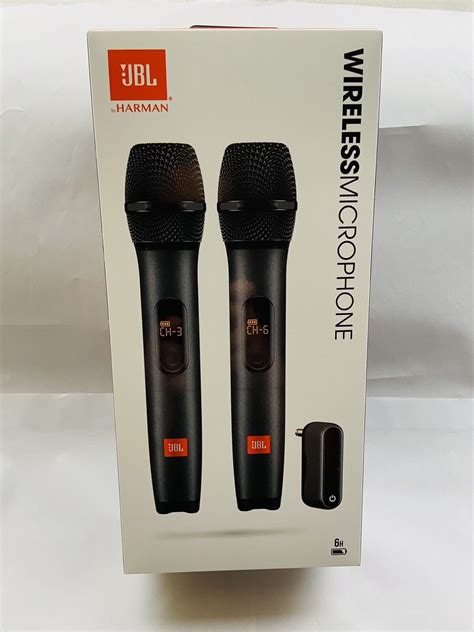 JBL Wireless Microphone Set Kabelloser Systemverbund 2 Mikrofone NEU