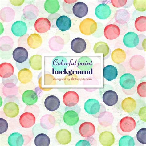 Premium Vector Watercolor Dots Background