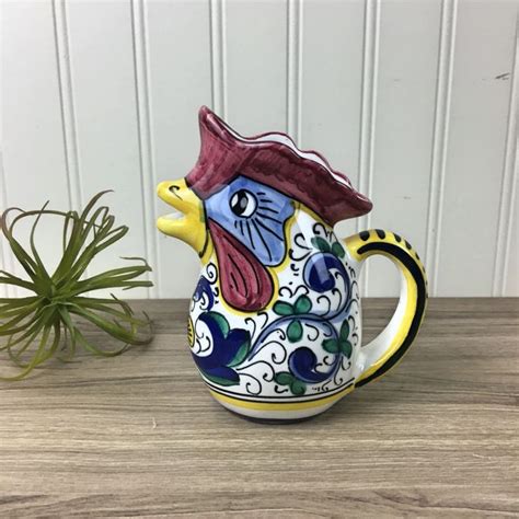 Rooster Pitcher Fratelli Mari Deruta For Bellezza Nextstage