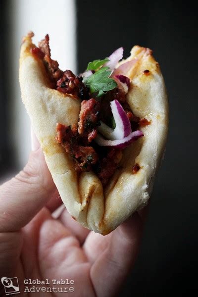 Turkish Flatbread “Pizza” with Spiced Lamb | Lahmacun | Global Table ...