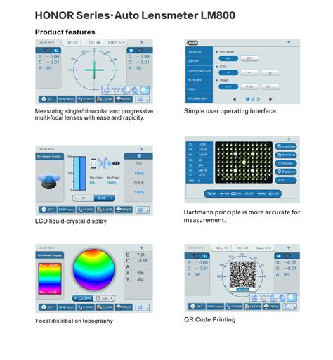 Auto Lensmeter Digital Lensometero Lens Meter Lm Optical Machinery