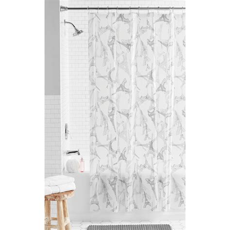 Mainstays Coastal Aqua Fish Printed Peva Shower Curtain 70 X 72