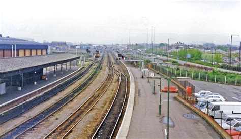 Gloucester Station View Eastward 1995 © Ben Brooksbank Geograph