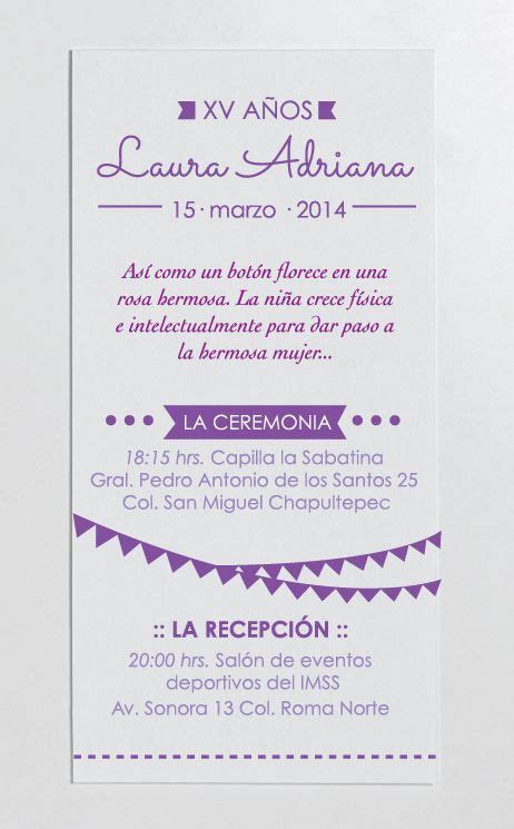 Invitaciones Para Xv Dise Os En Tendencia Invitaciones