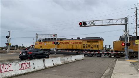 Up Manifest Freight Train South E Morada Lane Railroad Crossing