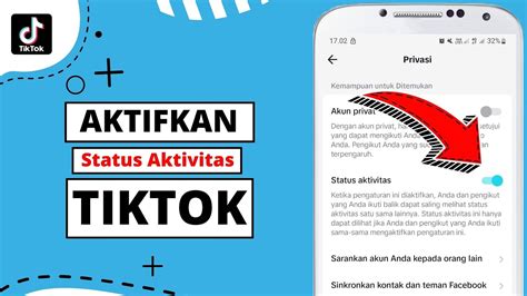 Cara Mengaktifkan Status Aktivitas Di Tiktok Youtube