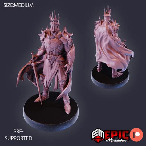 3d Printable Dark Lord Sword Evil Overlord Emperor Of Darkness By