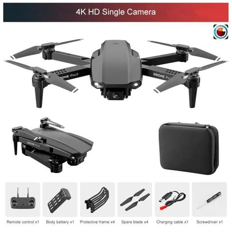 Caméra unique 4K 1B Mini Drone RC E99 Pro2 4K HD Double caméra WIFI