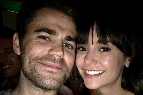 The Vampire Diaries Nina Dobrev Paul Wesley Reunite Nina Dobrev