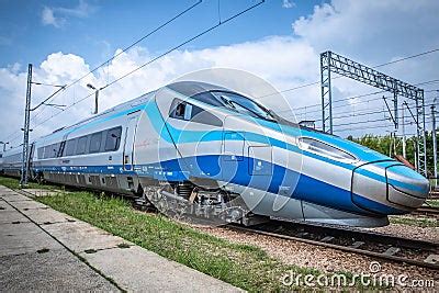 PKP Intercity High Speed Train Pendolino Editorial Photo