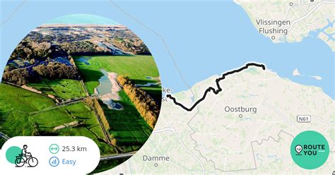 Knokke Breskens Via Cadzand Dorp Recreatieve Fietsroute RouteYou