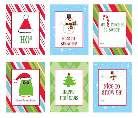 Cute Christmas Gift Tags Printable