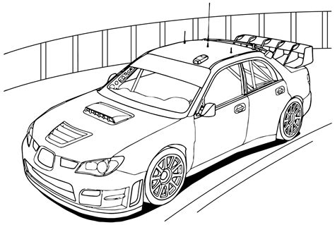 Subaru Impreza Coloring Page To Print Free Printable Coloring Pages