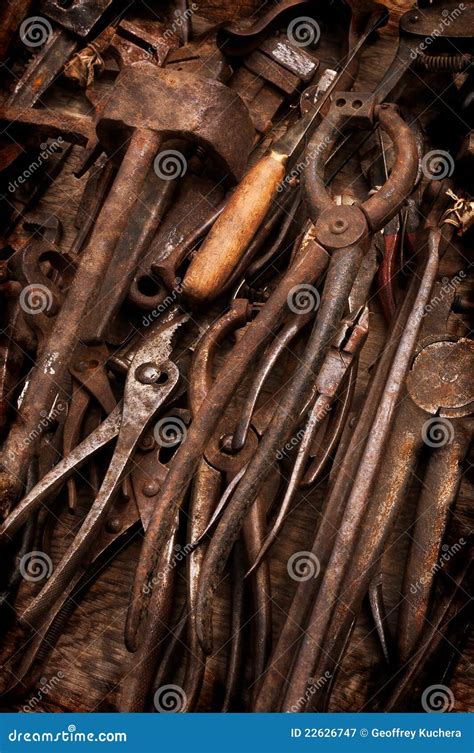 Rusty Old Tools Stock Image Image Of Object Texture