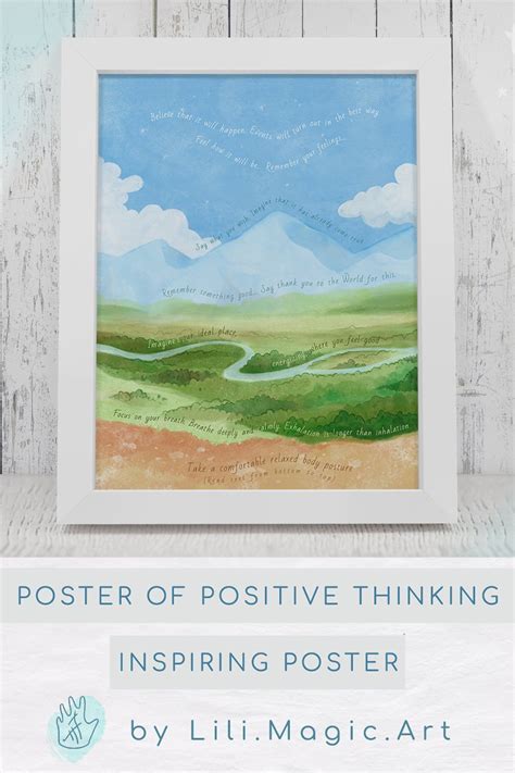 Poster for positive thinking | Inspirational poster