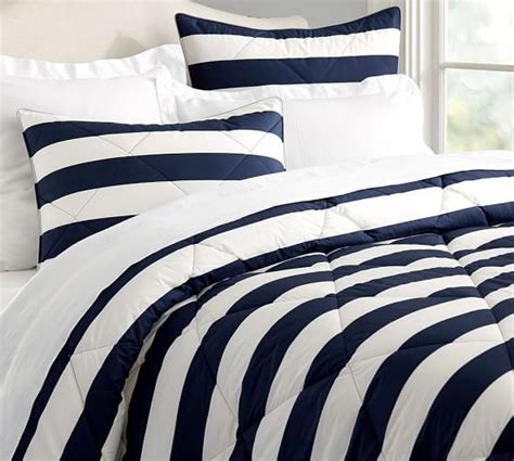 Marlo Stripe Comforter And Sham Pottery Barn