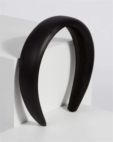 Black Faux Leather Headband Colette By Colette Hayman