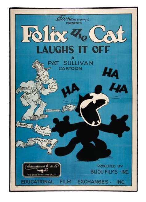 Hake S Felix The Cat Laughs It Off Cartoon Poster