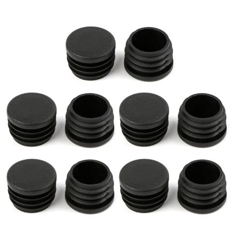 10 Stuks Zwart Plastic Meubilair Been Plug Blanking End Cap Bung Voor