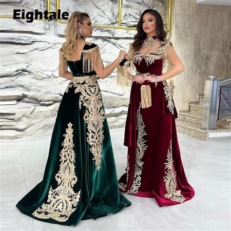 Eightale Karakou Cezayir Arap A Abiye Fas Kaftan Uygulamalar Alt N