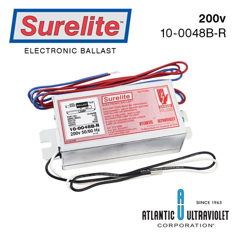 Surelite Electronic Ballasts For UV Lamps Ultraviolet