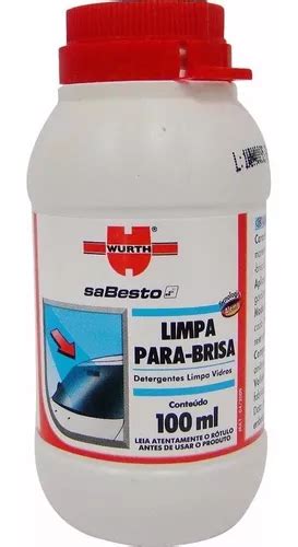 Limpa Para Brisa Carro Vidros Box Melhor Visão Wurth 100ml MercadoLivre