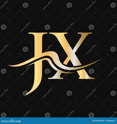 Letter JX Logo Design Initial JX Logotype Template For Business And