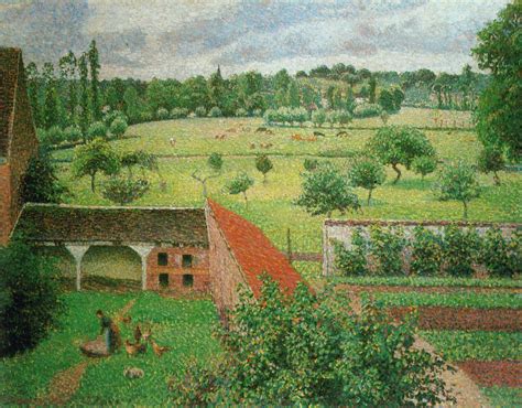 View From My Window Eragny By Camille Pissarro Artchive