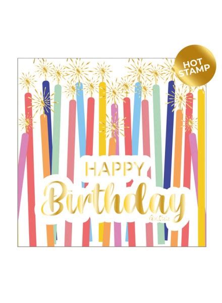 16 Tovaglioli Cm 33x33 Happy Birthday Candles