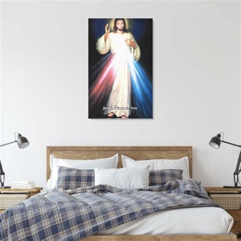 Divine Mercy Devotional Image Canvas Print Zazzle