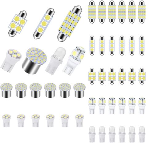 AIEX LED Interior Light Kit 42pcs T10 Interior Car Lights LED Bulbs