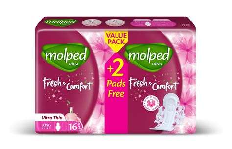 Buy Molped Ultra Fresh & Comfort Value Pack Long 16 Pads Online in ...