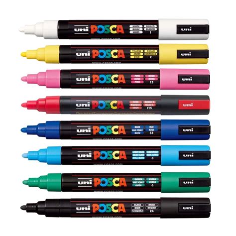 Caneta Posca Uni Ball PC 5M 1 8mm 2 5mm Sortidas Shopee Brasil