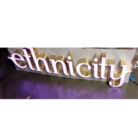 White Outdoor Electric Acrylic Led Letter Sign Board V Shape