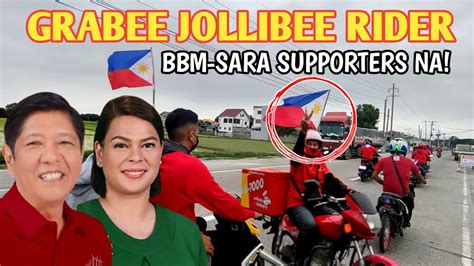 Grabee Jollibee Rider Solid Bbm Bbm Sara Caravan Sa Pampanga Youtube