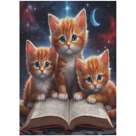 Chat Mignon Puzzle Adulte Pi Ces Artisanat Cadeau Famille Puzzles