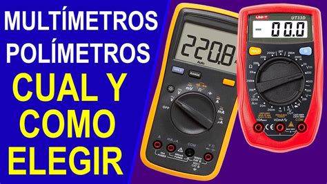 Polimetro Multimetro Tester Cual Y Como Elegir Youtube