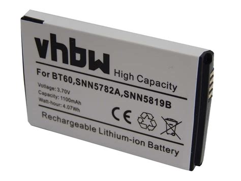 Vhbw Batterie Remplacement Pour Motorola BT60 HKNN4014 HKNN4014A