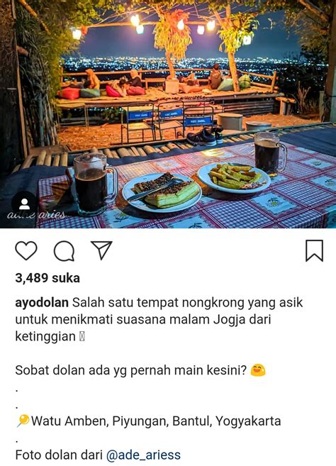 Keseruan Wisata Di Watu Amben Spot Terbaik Menikmati Yogyakarta Saat