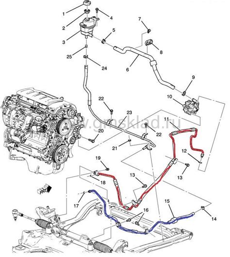 замена шлангов ГУР — Chevrolet Aveo Sedan (2G), 1,6 л, 2012 года ...