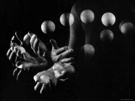 Stroboscopic Image Of Hands Of Juggler Stan Cavenaugh Juggling Balls