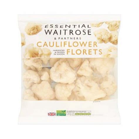 WAITROSE Essential Frozen Cauliflower Florets 750g GO DELIVERY